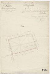 1 vue  - [Talcy] : plan géométrique du parc du château de Talcy, [feuille n° 4], 10 janvier 1834, plume et aquarelle. (ouvre la visionneuse)