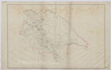 1 vue  - Ennordres : carte de la commune (territoire de la Sologne), s.d. Sans échelle. (ouvre la visionneuse)