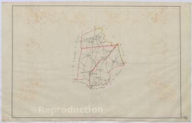 1 vue  - Orçay : carte de la commune (territoire de la Sologne), s.d. Sans échelle. (ouvre la visionneuse)