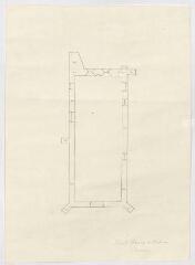 1 vue  - Lorges : plan de la chapelle Saint Thomas de Belou, s.d. Provenance : Fonds Frédéric Lesueur. (ouvre la visionneuse)