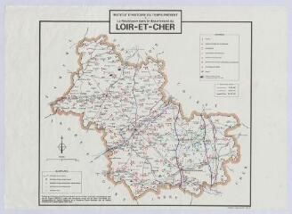 1 vue  - Loir-et-Cher : carte de l\'emplacement de la Résistance dans le département, 1984 (ouvre la visionneuse)
