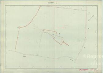 1 vue Crucheray (Commune de) : plan de remembrement. Section ZT