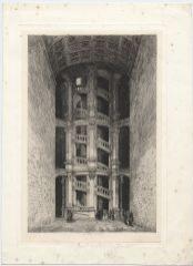 1 vue  - Chambord : Le grand escalier (ouvre la visionneuse)