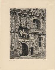 1 vue  - Blois : le château : Blois : porte Louis XII (ouvre la visionneuse)