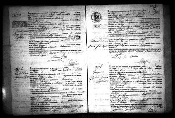 449 vues  - Registre d\'état civil. microfilm des registres des naissances, mariages, décès. (1836-1865) (ouvre la visionneuse)