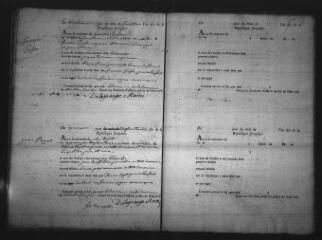 445 vues  - Registre d\'état civil. microfilm des registres des naissances, mariages, décès. (vendémiaire an X-1817) (ouvre la visionneuse)