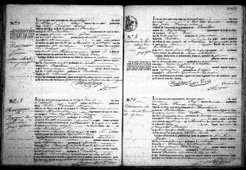 627 vues  - Registre d\'état civil. microfilm des registres des naissances, mariages, décès. (avril 1841-1842) : microfilm des registres des naissances, mariages, décès. (1843-1872) (ouvre la visionneuse)