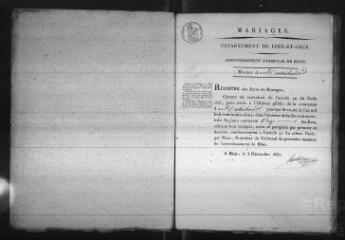 614 vues  - Registre d\'état civil. microfilm des registres des naissances, mariages, décès. (1832-1841) (ouvre la visionneuse)