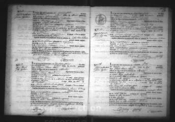 556 vues  - Registre d\'état civil. microfilm des registres des naissances, mariages, décès. (septembre 1839-1865) (ouvre la visionneuse)