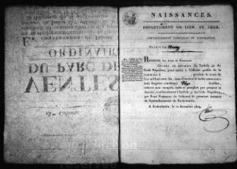588 vues  - Registre d\'état civil. microfilm des registres des naissances, mariages, décès. (1810-novembre 1828) (ouvre la visionneuse)
