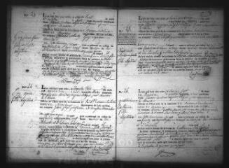 578 vues  - Registre d\'état civil. microfilm des registres des naissances, mariages, décès. (octobre 1816-1839) (ouvre la visionneuse)