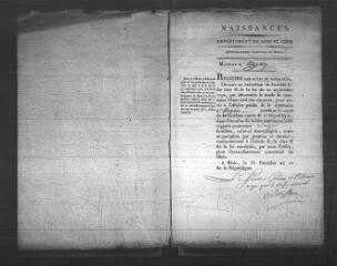 601 vues  - Registre d\'état civil. microfilm des registres des naissances, mariages, décès. (vendémiaire an XI-décembre 1814) (ouvre la visionneuse)