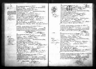 599 vues  - Registre d\'état civil. microfilm des registres des naissances , mariages, décès. (1826-1845) (ouvre la visionneuse)