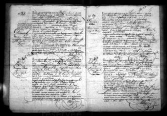 607 vues  - Registre d\'état civil. microfilm des registres des naissances, mariages, décès. (septembre 1829-juin 1843) (ouvre la visionneuse)