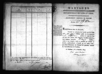588 vues  - Registre d\'état civil. microfilm des registres des naissances, mariages, décès. (1815-1867) (ouvre la visionneuse)