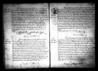 610 vues  - Registre d\'état civil. microfilm des registres des naissances, mariages, décès. (1842-février 1843) (ouvre la visionneuse)