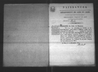 649 vues  - Registre d\'état civil. microfilm des registres des naissances, mariages, décès. (1811-1865) (ouvre la visionneuse)