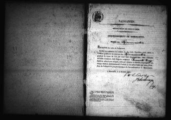 590 vues  - Registre d\'état civil. microfilm des registres des naissances, mariages, décès. (1857-février 1860) (ouvre la visionneuse)