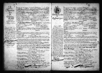 590 vues  - Registre d\'état civil. microfilm des registres des naissances, mariages, décès. (février 1860-août 1864) (ouvre la visionneuse)