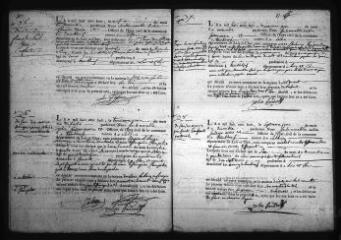 595 vues  - Registre d\'état civil. microfilm des registres des naissances, mariages, décès. (novembre 1808-novembre 1824) (ouvre la visionneuse)