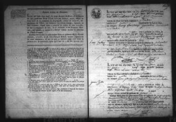 589 vues  - Registre d\'état civil. microfilm des registres des naissances, mariages, décès. (1809-1837) (ouvre la visionneuse)