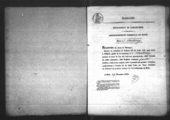 495 vues  - Registre d\'état civil. microfilm des registres des naissances, mariages, décès. (1843-1865) (ouvre la visionneuse)