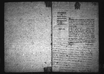 602 vues  - Registre d\'état civil. microfilm des registres des naissances, mariages, décès. (1793-1823) (ouvre la visionneuse)