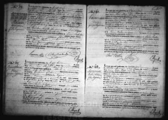 597 vues  - Registre d\'état civil. microfilm des registres des naissances, mariages, décès. (juin 1835-octobre 1841) (ouvre la visionneuse)