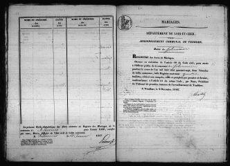 322 vues  - Registre d\'état civil. microfilm des registres des mariages. (1847-1867) : microfilm des registres des décès. (1843-1869) (ouvre la visionneuse)