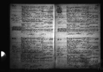 596 vues  - Registre d\'état civil. microfilm des registres des naissances, mariages. (juillet 1843-1872) : microfilm des registres des décès. (1843-1847) (ouvre la visionneuse)