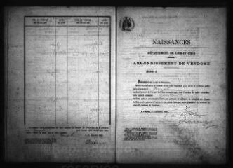536 vues  - Registre d\'état civil. microfilm des registres des naissances. (1867-1872). microfilm des registres des mariages, décès. (1823-1872) (ouvre la visionneuse)