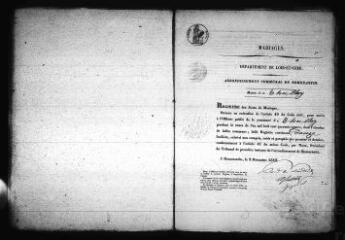 596 vues  - Registre d\'état civil. microfilm des registres des naissances, mariages, décès. (1844-1857) (ouvre la visionneuse)