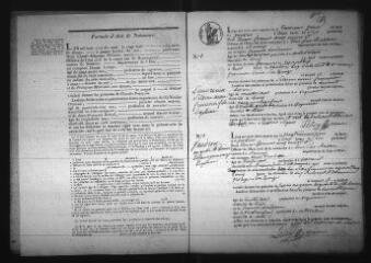 720 vues  - Registre d\'état civil. microfilm des registres des naissances, mariages, décès. (1831-1862) (ouvre la visionneuse)