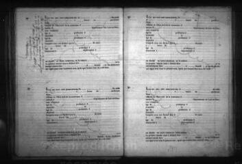 581 vues  - Registre d\'état civil. microfilm des registres des naissances, mariages, décès. (1834-janvier 1857) (ouvre la visionneuse)