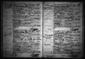 596 vues  - Registre d\'état civil. microfilm des registres des naissances, mariages, décès. (octobre 1820-mai 1842) (ouvre la visionneuse)