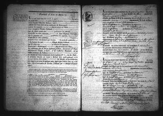 582 vues  - Registre d\'état civil. microfilm des registres des naissances, mariages, décès. (vendémiaire an XI-janvier 1831) (ouvre la visionneuse)