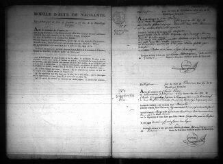 589 vues  - Registre d\'état civil. microfilm des registres des naissances, mariages, décès. (vendémiaire an X-février 1813) (ouvre la visionneuse)