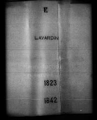 464 vues  - Registre d\'état civil. microfilm des registres des naissances, mariages, décès. (1823-1842) (ouvre la visionneuse)