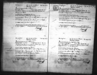 603 vues  - Registre d\'état civil. microfilm des registres des naissances, mariages, sépultures. (pluviôse an XI-1830) (ouvre la visionneuse)