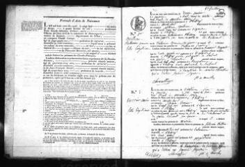 743 vues  - Registre d\'état civil. microfilm des registres des naissances, mariages, décès. (1835-1862) (ouvre la visionneuse)