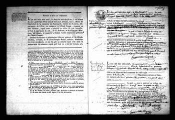 586 vues  - Registre d\'état civil. microfilm des registres des naissances, mariages, décès. (1809-septembre 1827) (ouvre la visionneuse)