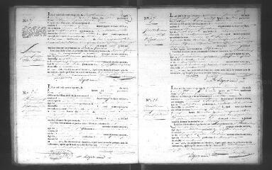 583 vues  - Registre d\'état civil. microfilm des registres des naissances, mariages, décès. (juillet 1821-février 1833) (ouvre la visionneuse)