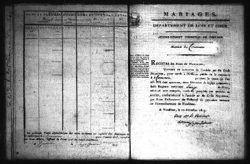 586 vues  - Registre d\'état civil. microfilm des registres des naissances, mariages, décès. (avril 1815-1842) : microfilm des registres des naissances. (1843-1866) (ouvre la visionneuse)