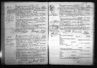 569 vues  - Registre d\'état civil. microfilm des registres des naissances, mariages, décès. (avril 1829-1865) (ouvre la visionneuse)