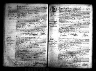720 vues  - Registre d\'état civil. microfilm des registres des naissances, mariages, décès. (1829-1867) (ouvre la visionneuse)