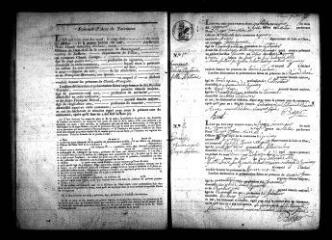 867 vues  - Registre d\'état civil. microfilm des registres des naissances, mariages, décès. (1833-1867) (ouvre la visionneuse)