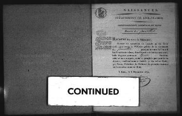 629 vues  - Registre d\'état civil. microfilm des registres des naissances, mariages, décès. (1832-1864) (ouvre la visionneuse)