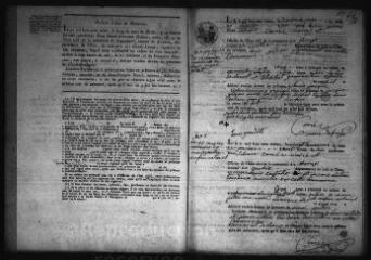 593 vues  - Registre d\'état civil. microfilm des registres des naissances, mariages, décès. (1813-1842) (ouvre la visionneuse)