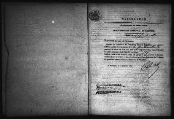 510 vues  - Registre d\'état civil. microfilm des registres des naissances, mariages, décès. (1853-1872) (ouvre la visionneuse)