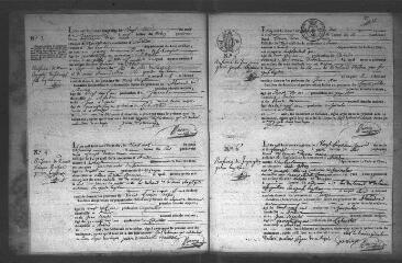 636 vues  - Registre d\'état civil. microfilm des registres des baptêmes, mariages, sépultures. (1826-1859) (ouvre la visionneuse)